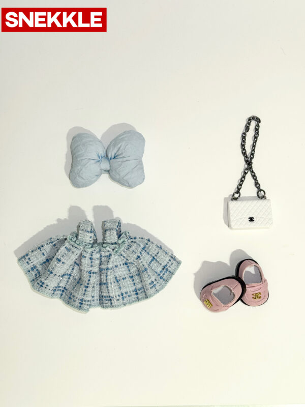 Chanel Dream in Blue - 7" Labubu Couture Set - Image 4